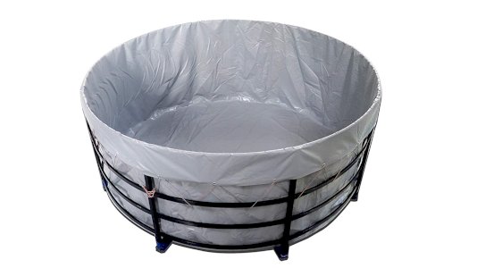 Biofloc Fish Tank, Tarpaulin for Fish Farming, Round Pond PVC Coated Tarpaulin